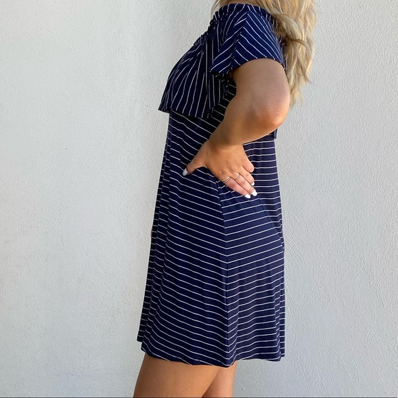 Off the Shoulder Swing Dress - Never Worn - Picture 3 of 4